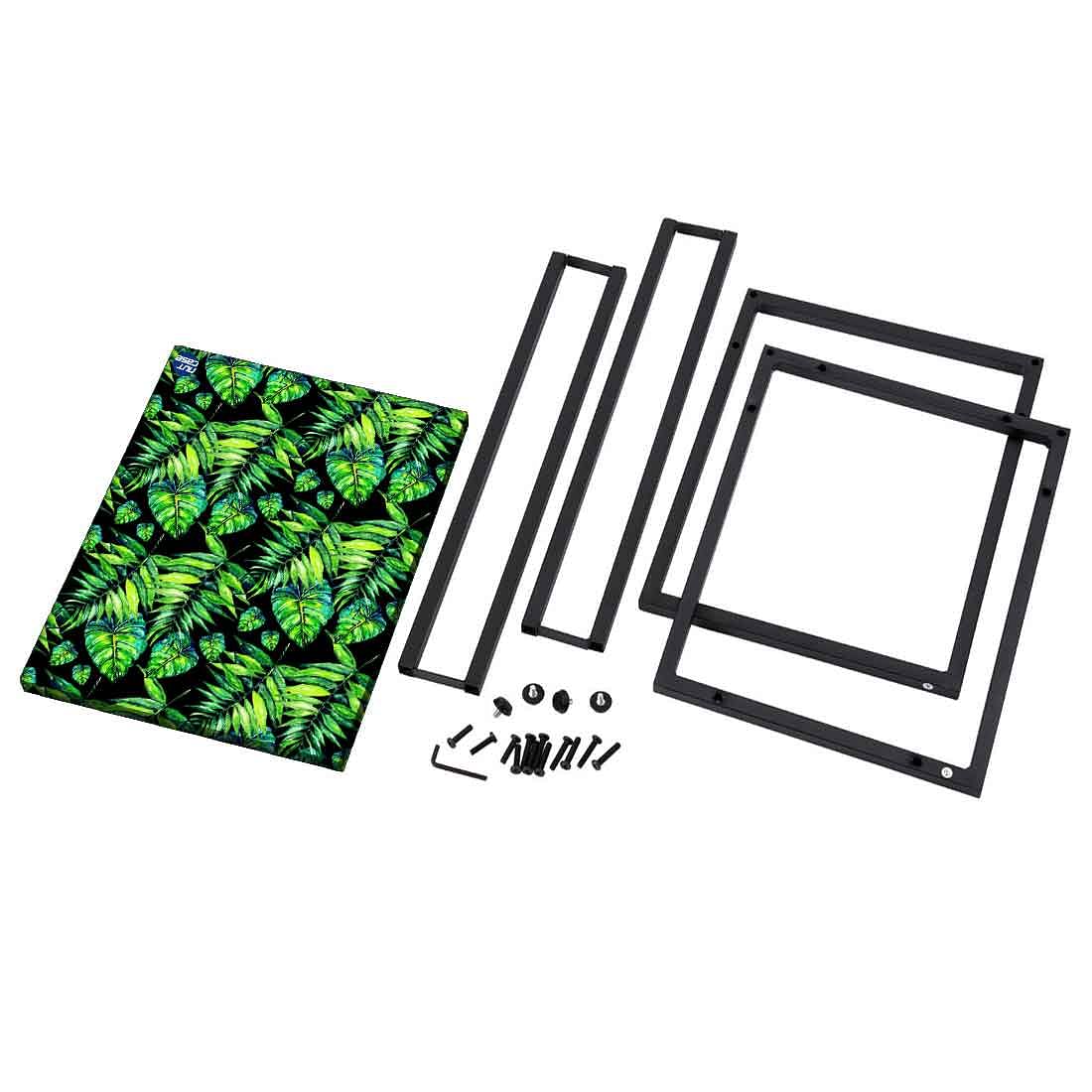 Small Metal C Table For Sofa - Green Tropical - Image 8