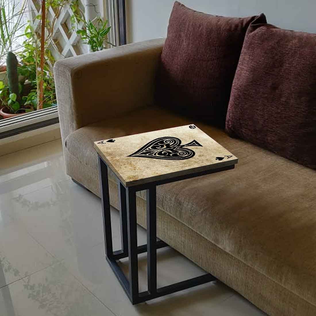 Black C Shaped Table For Sofa  - Ace