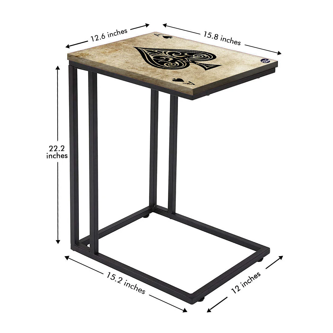 Black C Shaped Table For Sofa  - Ace - Image 5