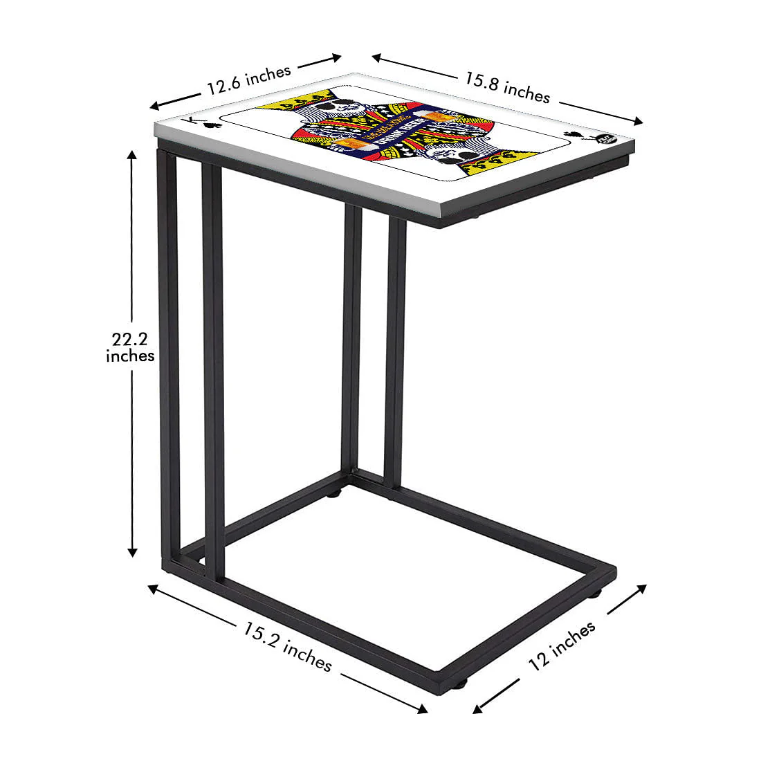 Modern Black C Side Table  - King - Image 5