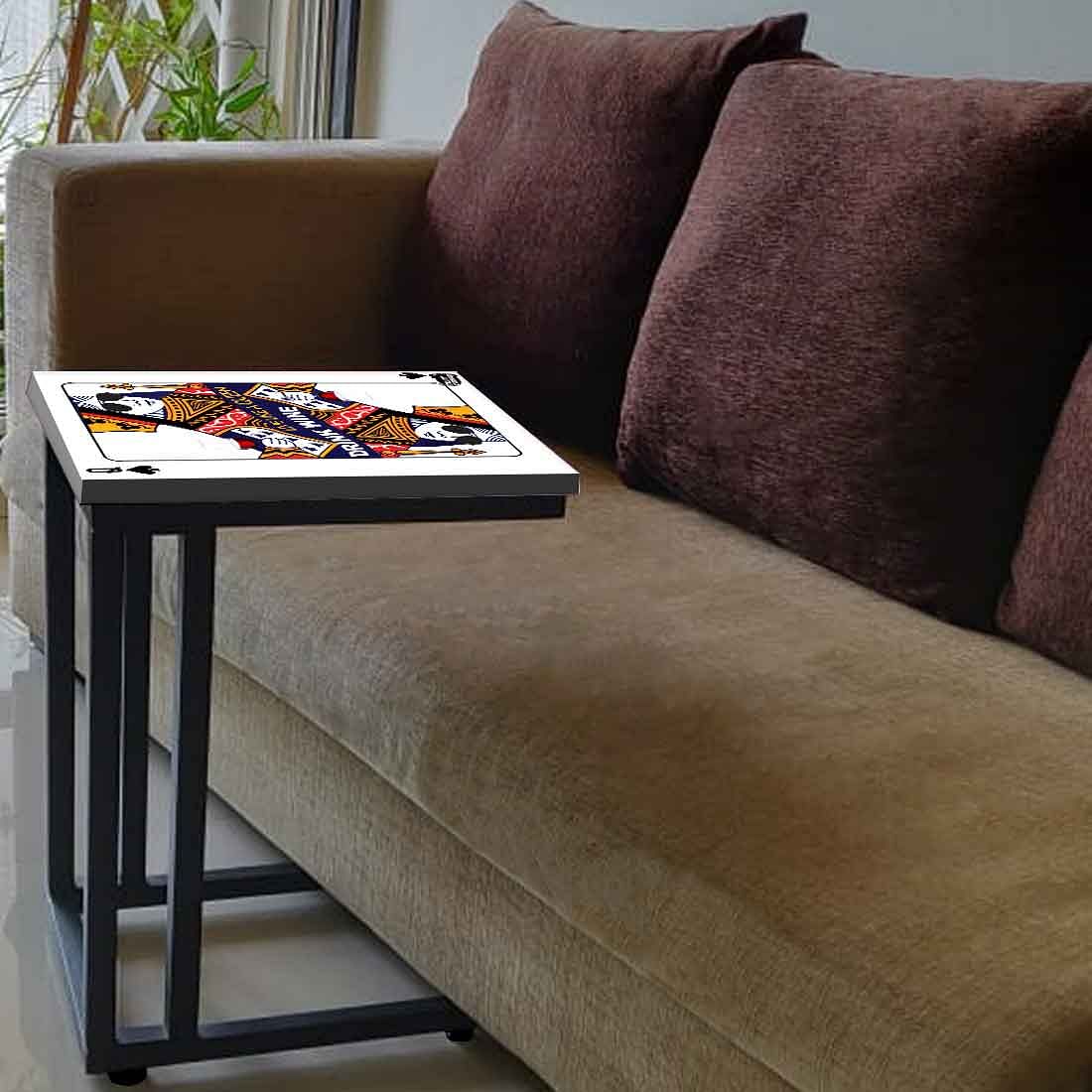White Metal C Table For Sofa  - Queen - Image 3
