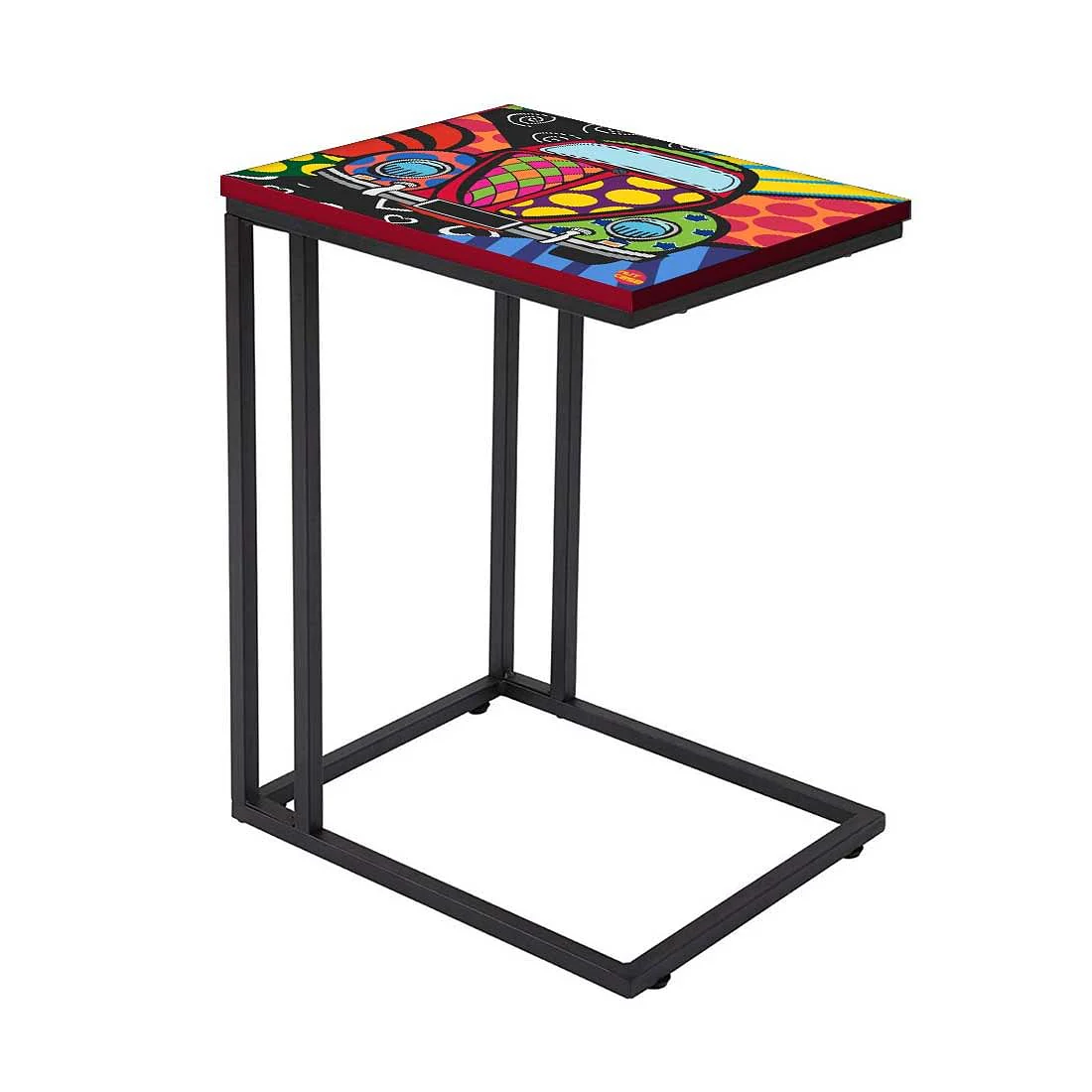 Designer C Shaped End-table - Retro Car - Image 2