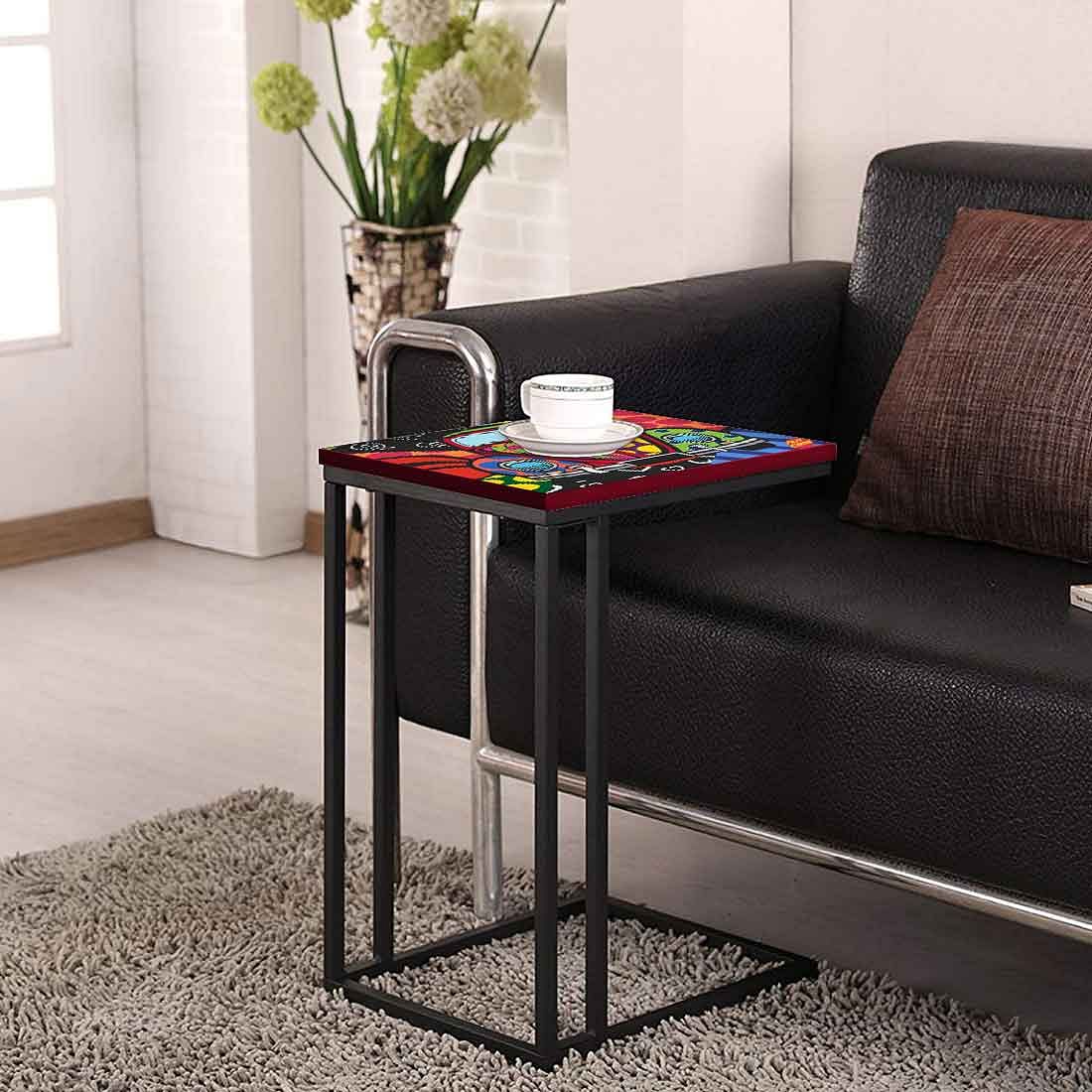 Designer C Shaped End-table - Retro Car - Image 4