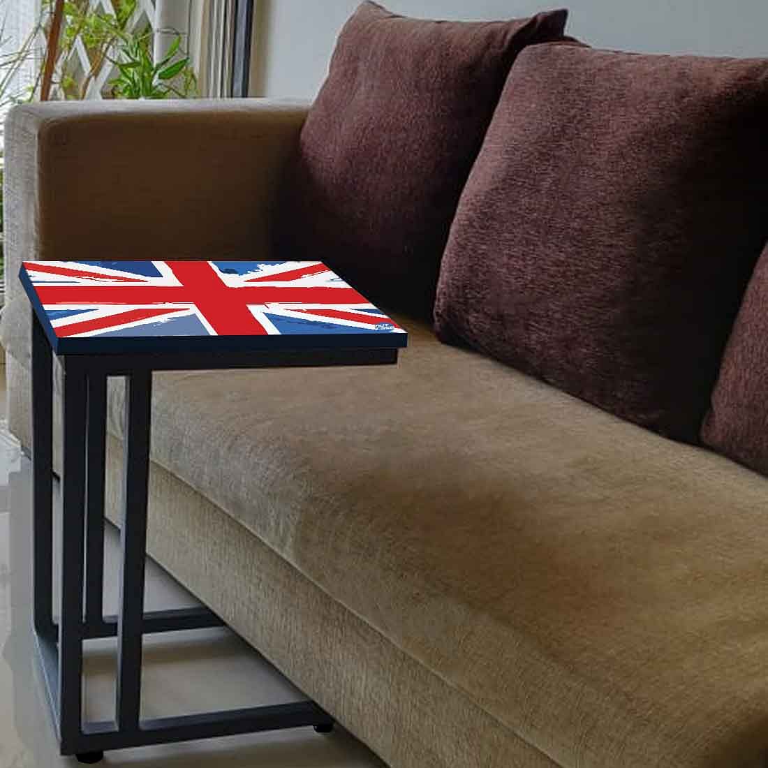 C Shaped End Table For Sofa - British Flag - Image 3