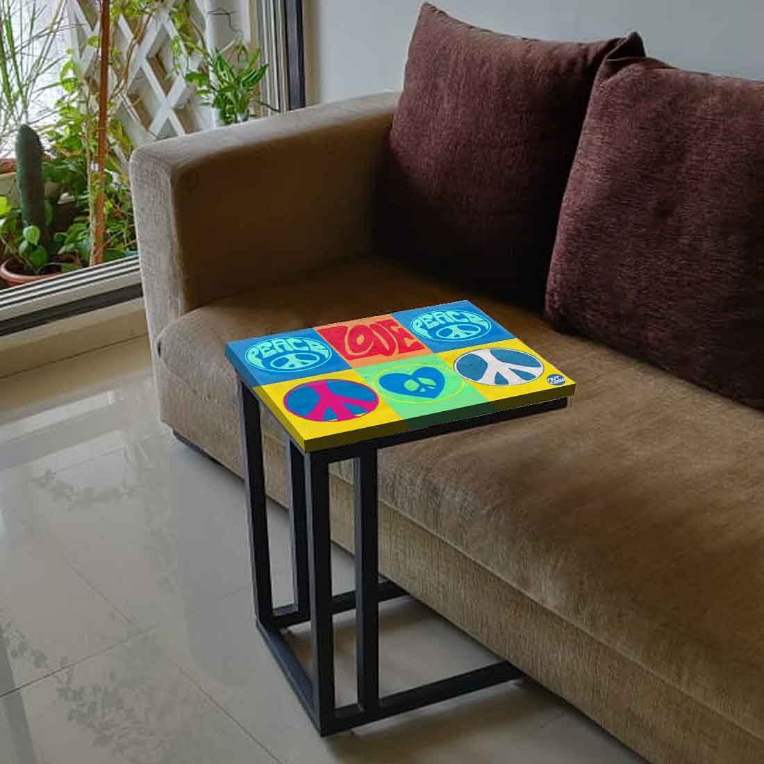 Latest C Shaped Coffee Table - Peace Love