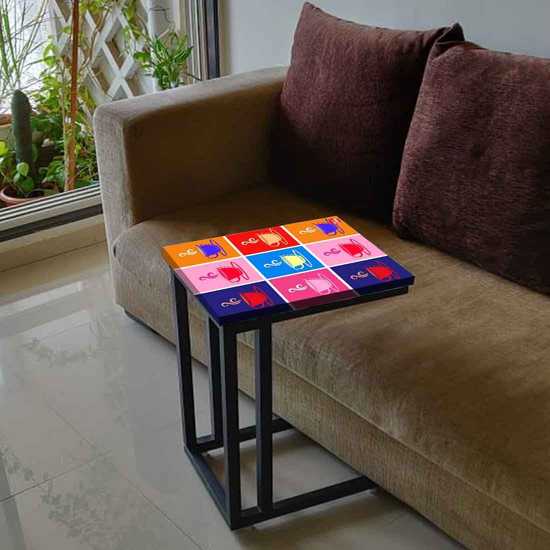 C Shaped End Table For Sofa - Cup of Tea