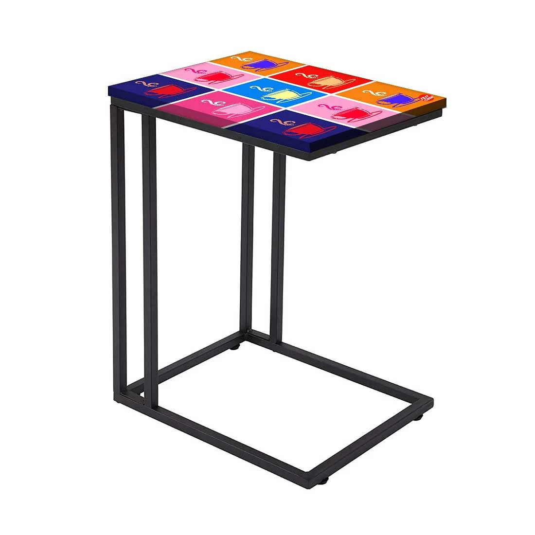 C Shaped End Table For Sofa - Cup of Tea - Image 2