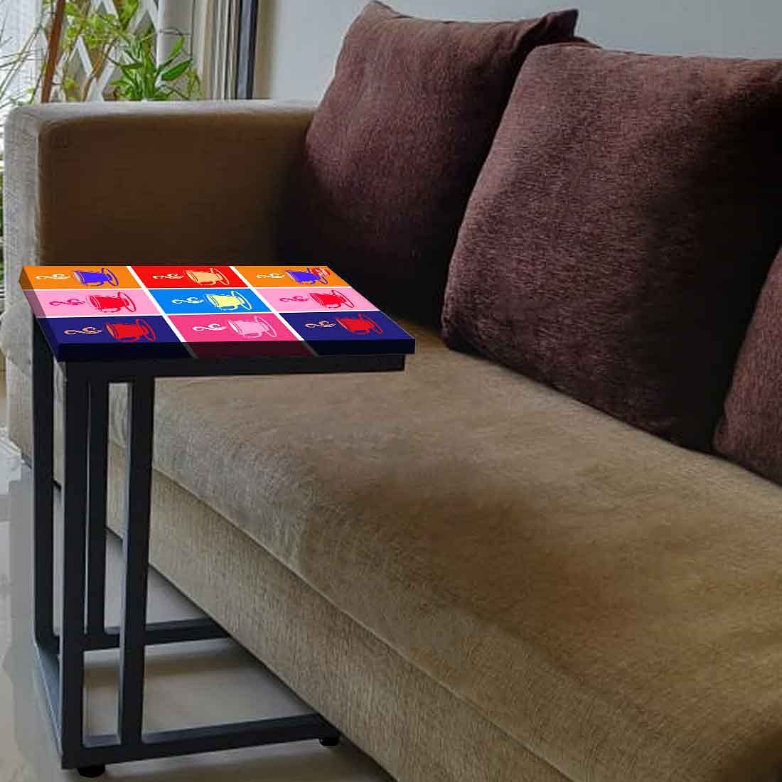 C Shaped End Table For Sofa - Cup of Tea - Image 3