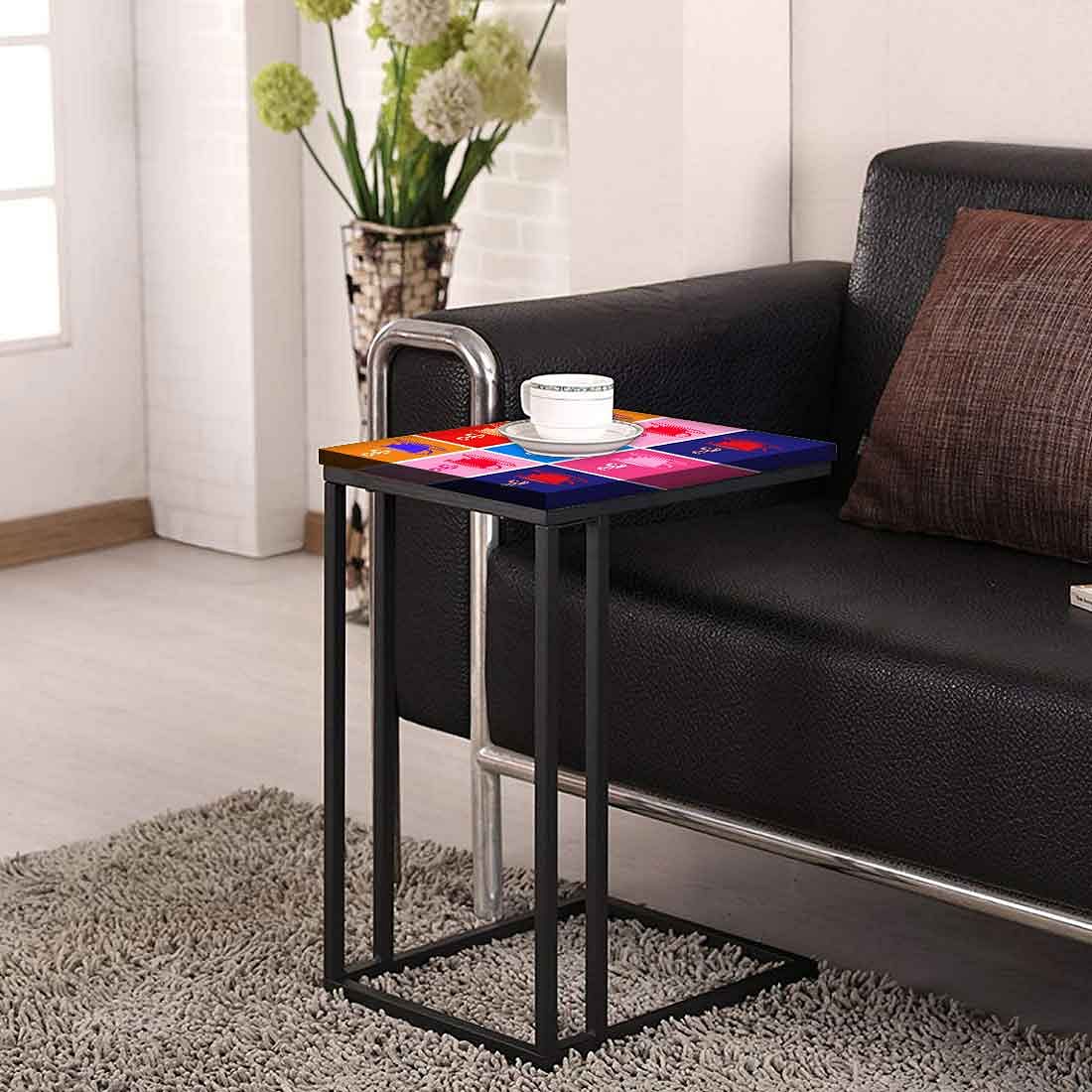 C Shaped End Table For Sofa - Cup of Tea - Image 4