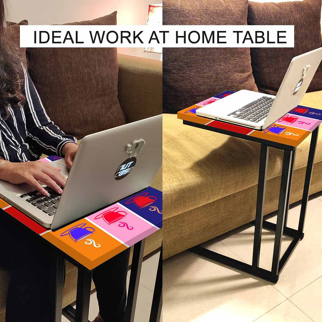 C Shaped End Table For Sofa - Cup of Tea - Image 6