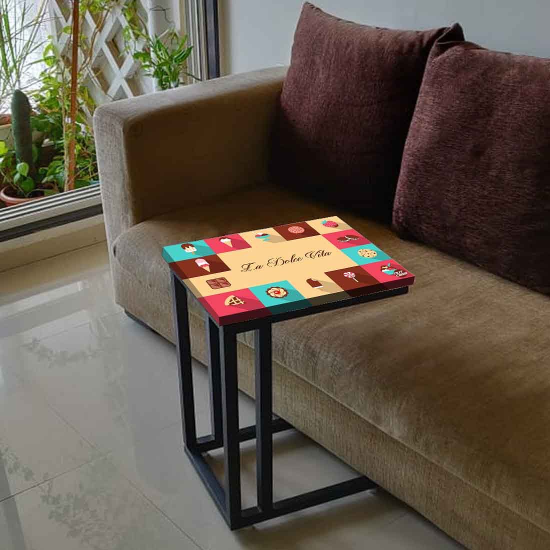 Designer C Shaped Coffee Table - Quirky Quotes