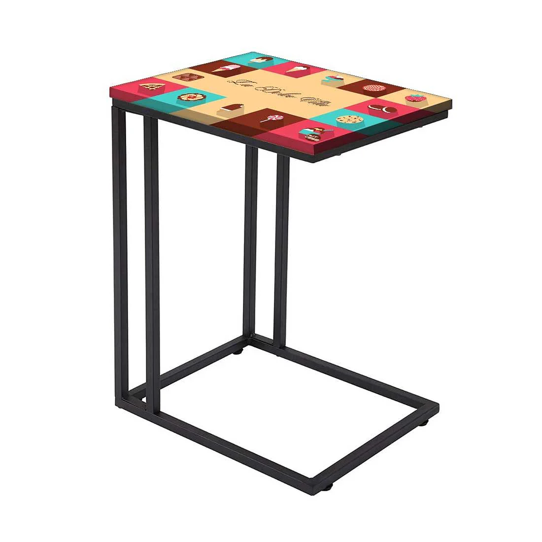 Designer C Shaped Coffee Table - Quirky Quotes - Image 2