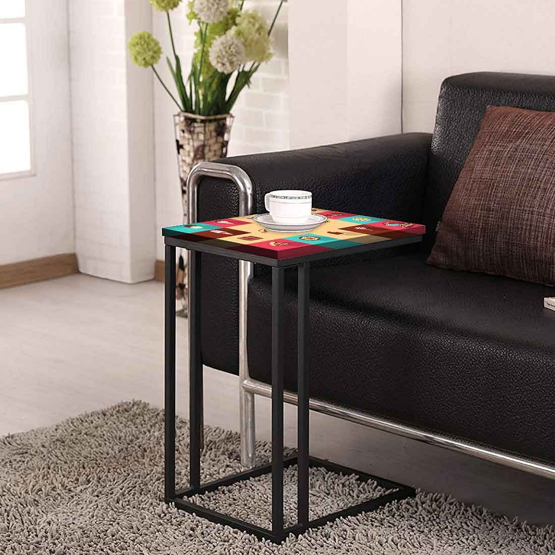 Designer C Shaped Coffee Table - Quirky Quotes - Image 4