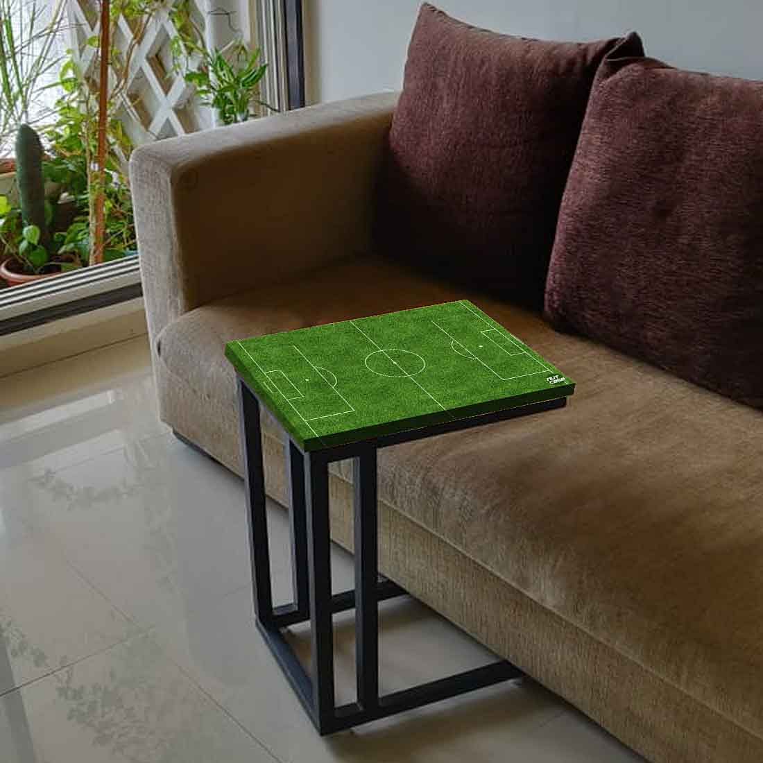 Small C Shaped Table For Sofa - Football Pitch