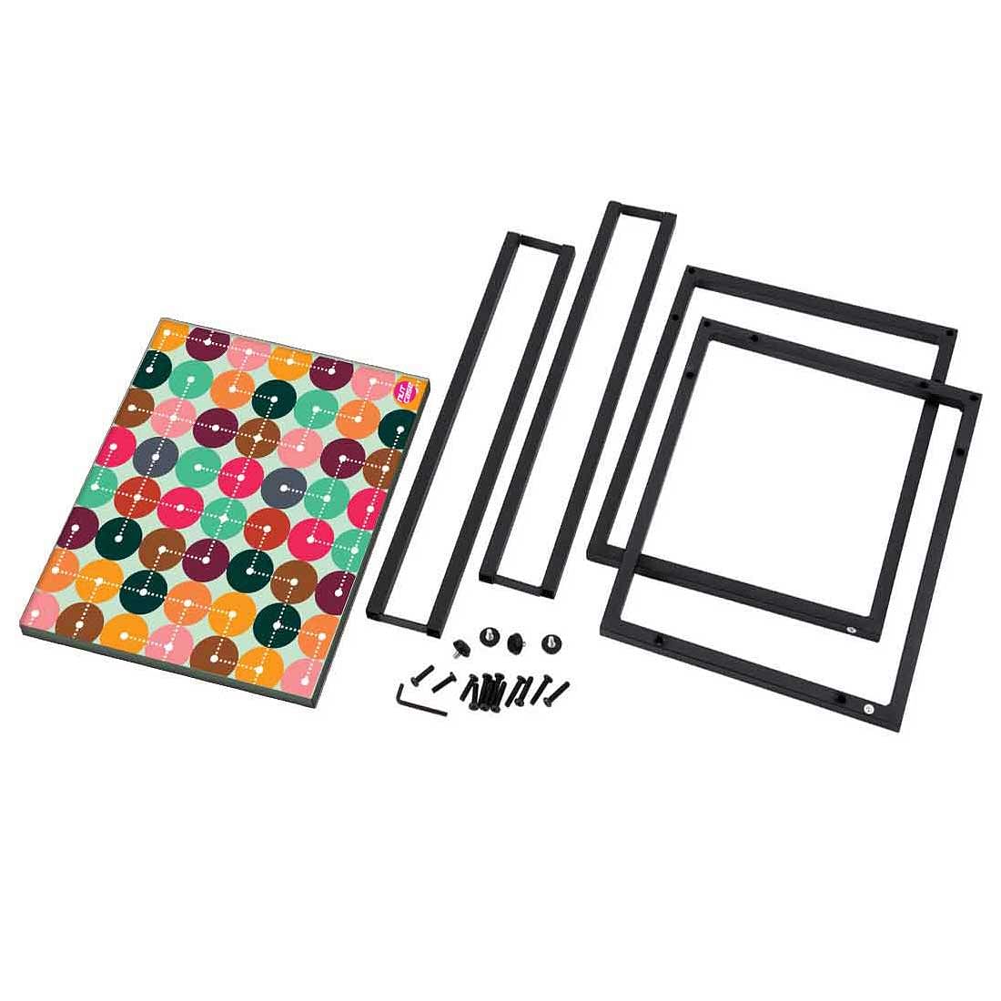 C End-Table Table For Sofa - Circle Code Pattern - Image 8