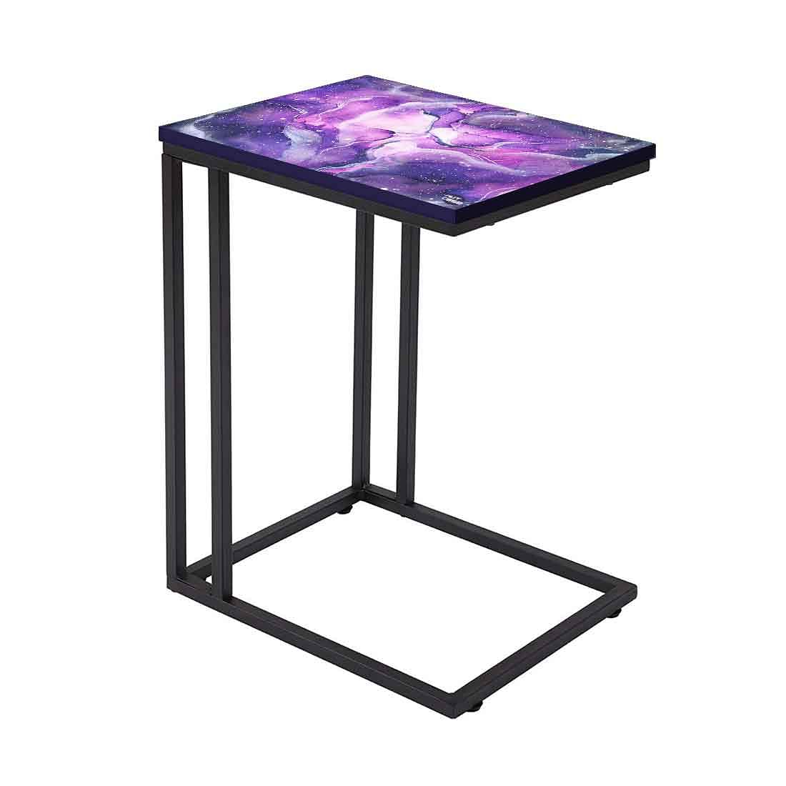 C End-Table For Sofa - Dark Purple Watercolor - Image 2