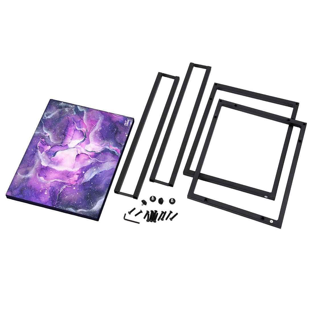 C End-Table For Sofa - Dark Purple Watercolor - Image 8