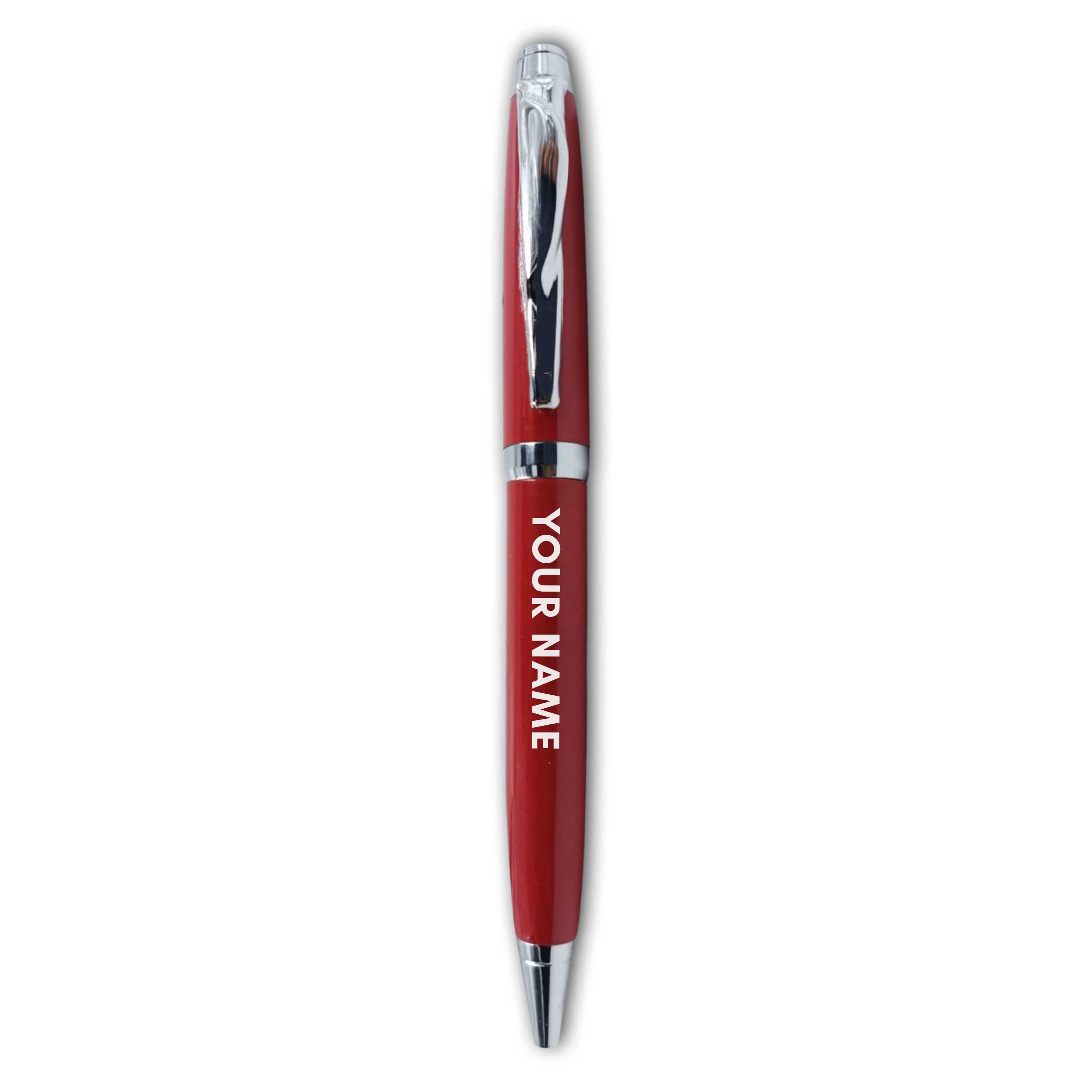 Engraved Custom Pen Gift Set For for Boss Office Colleagues (Red) - Add Name - Image 3