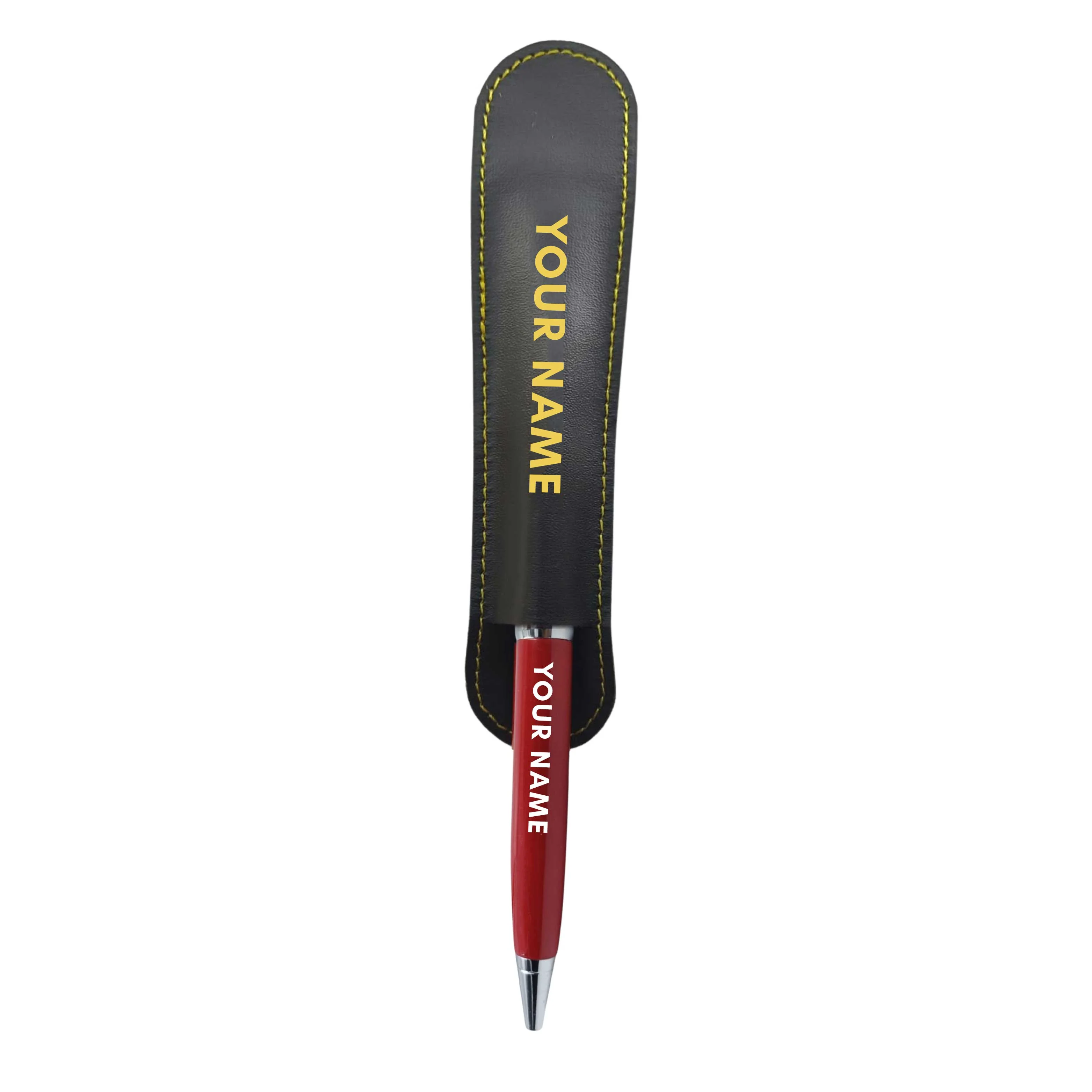 Engraved Custom Pen Gift Set For for Boss Office Colleagues (Red) - Add Name - Image 4