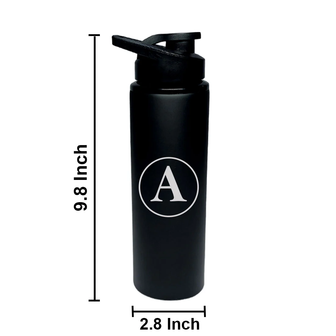 Personalized Stainless Steel Water Bottle Sipper With Name Engraved - Monogram - Image 7
