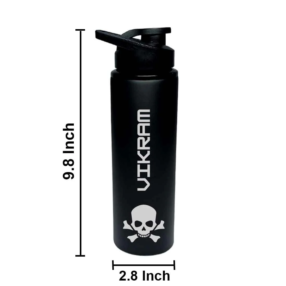 Personalized Engraved Drink Bottles Stainless Steel for Office Use - Cool Skull - Image 7