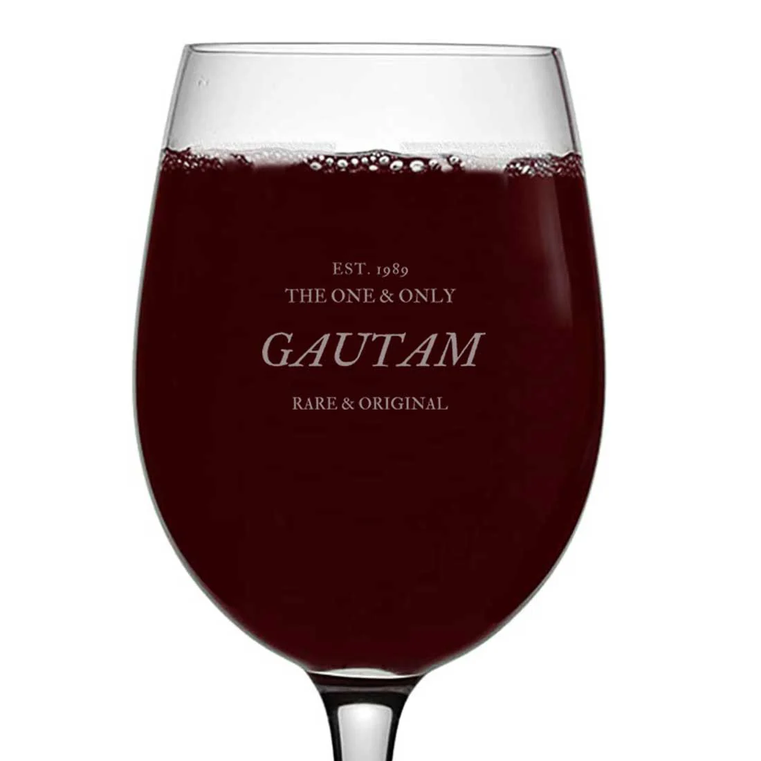 Engraved Wine Glass Personalized With Name For Men - Image 3