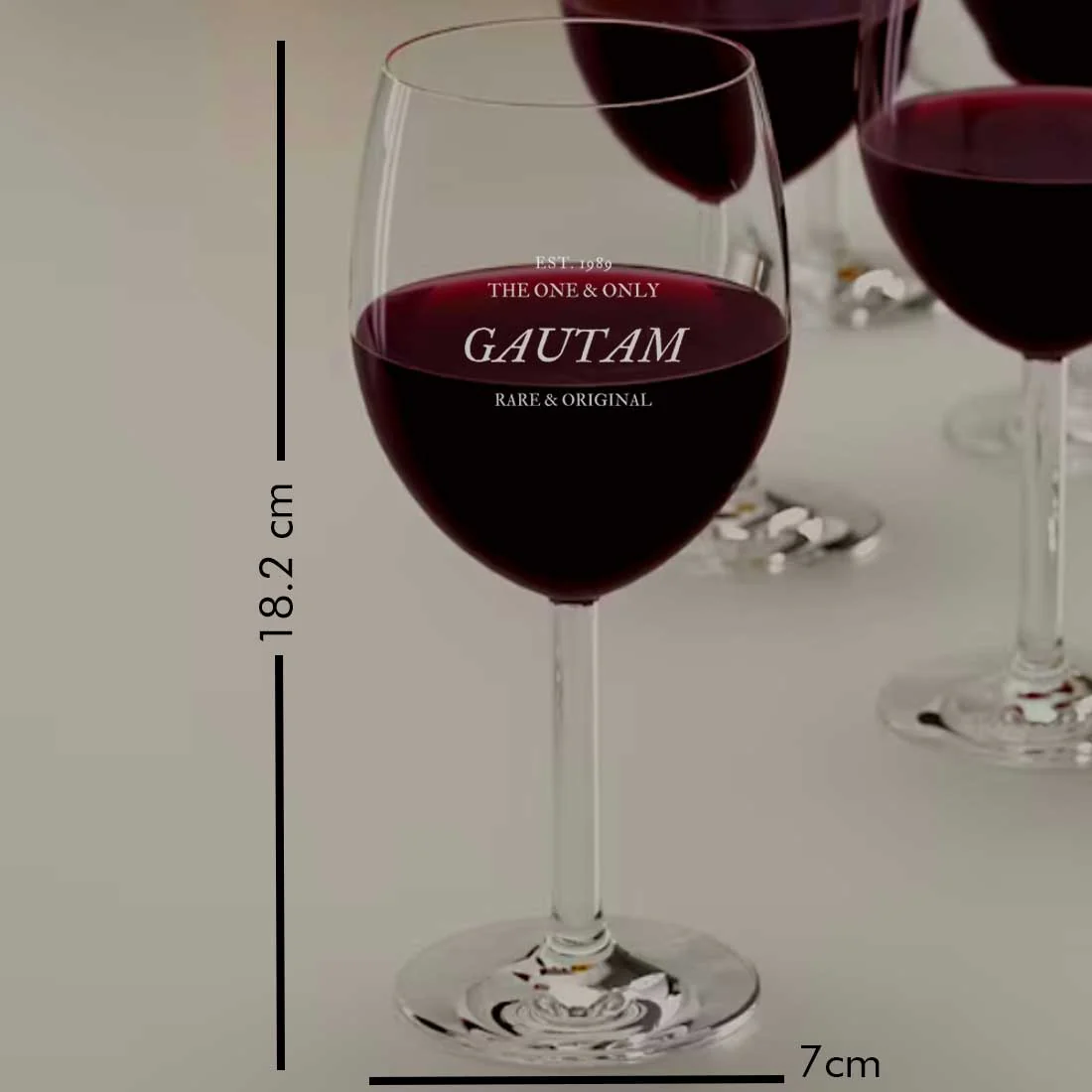 Engraved Wine Glass Personalized With Name For Men - Image 5
