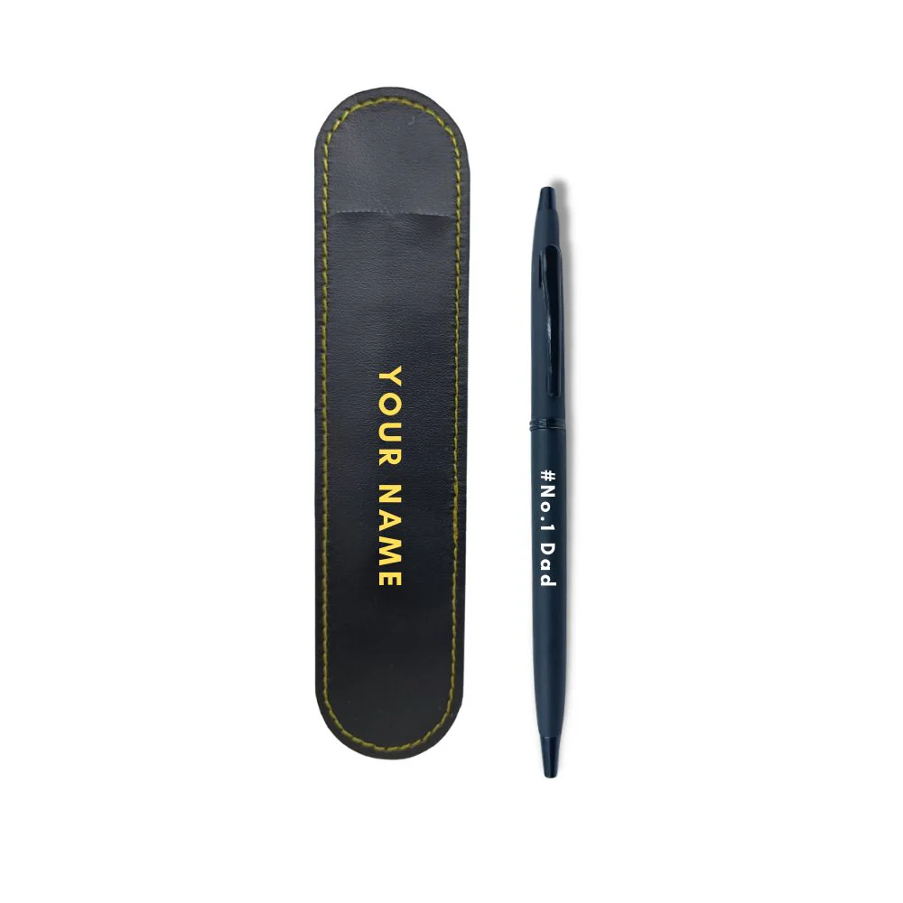 Birthday Gift for Dad Engraved Pen Father Day (Black) - NO.1 Dad - Image 3