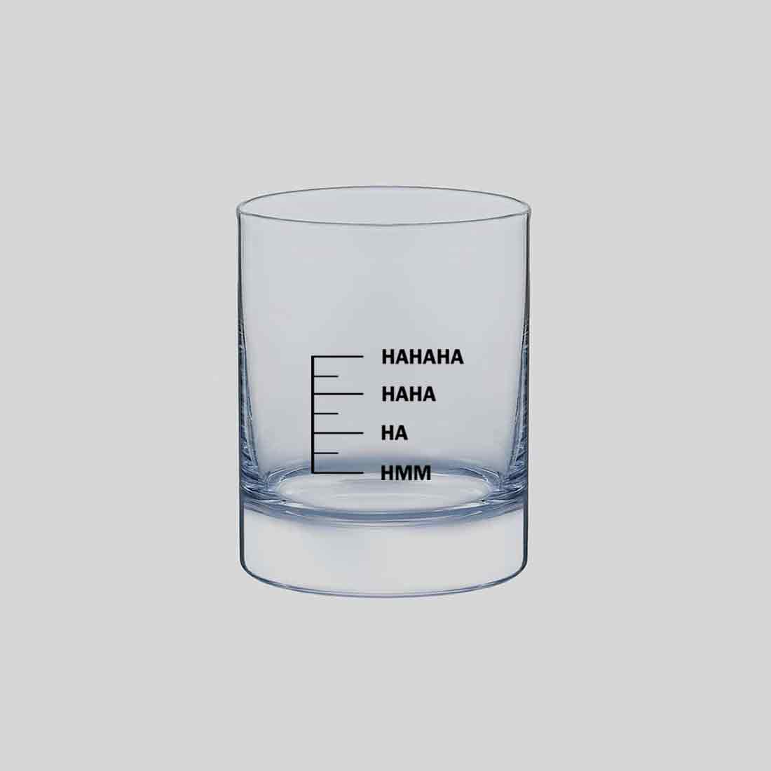 Engraving Whiskey Glass for Drinking Liquor Rum - HAHAHA HMMM - Image 8