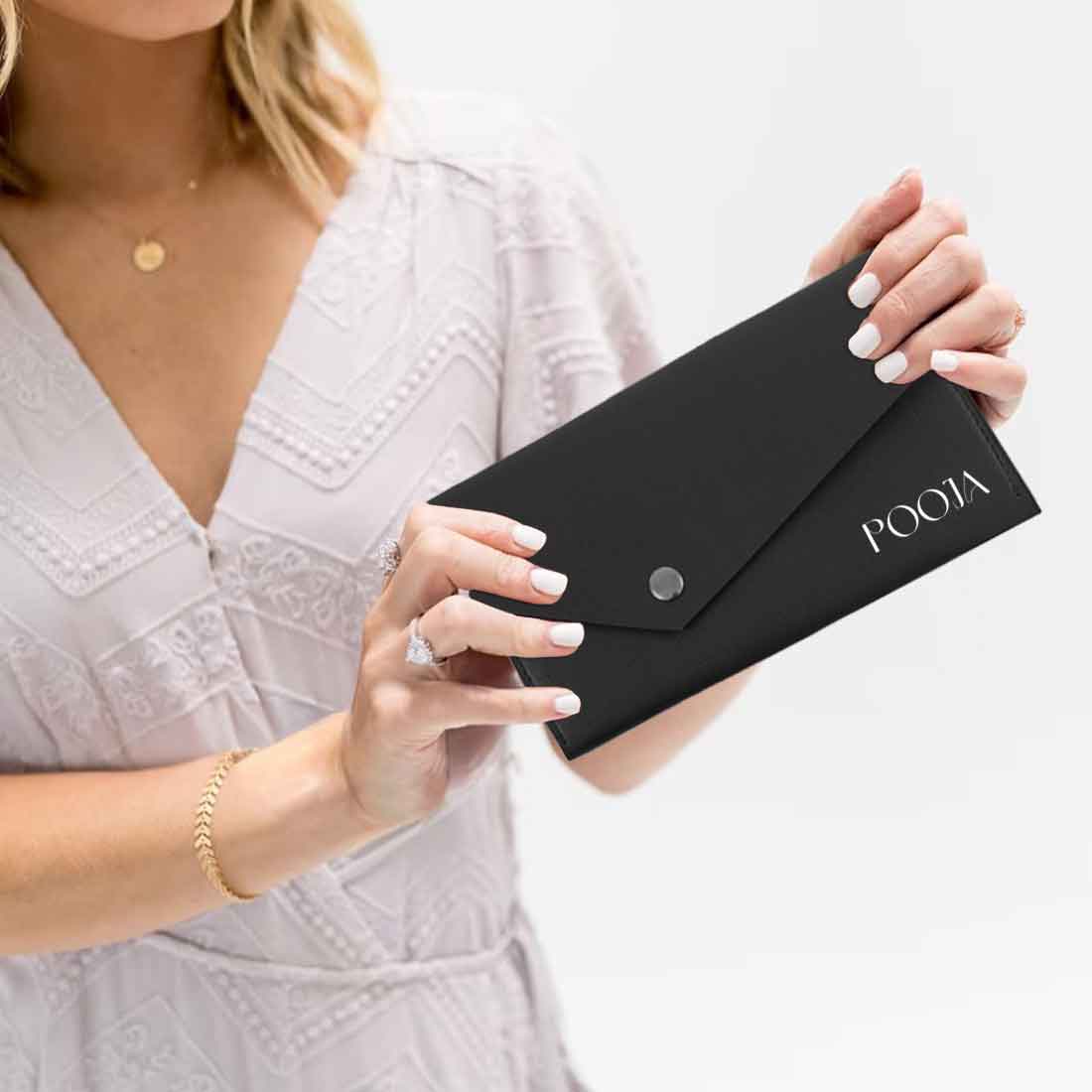 Envelope Clutch with Name - Elegant, and Functional Design for Women - Image 9