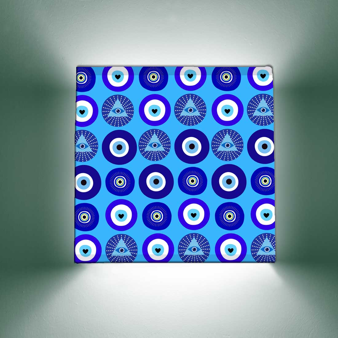 Designer Square Night Wall Lamp for Bedroom Living Room - Evil Eye Protector - Image 10