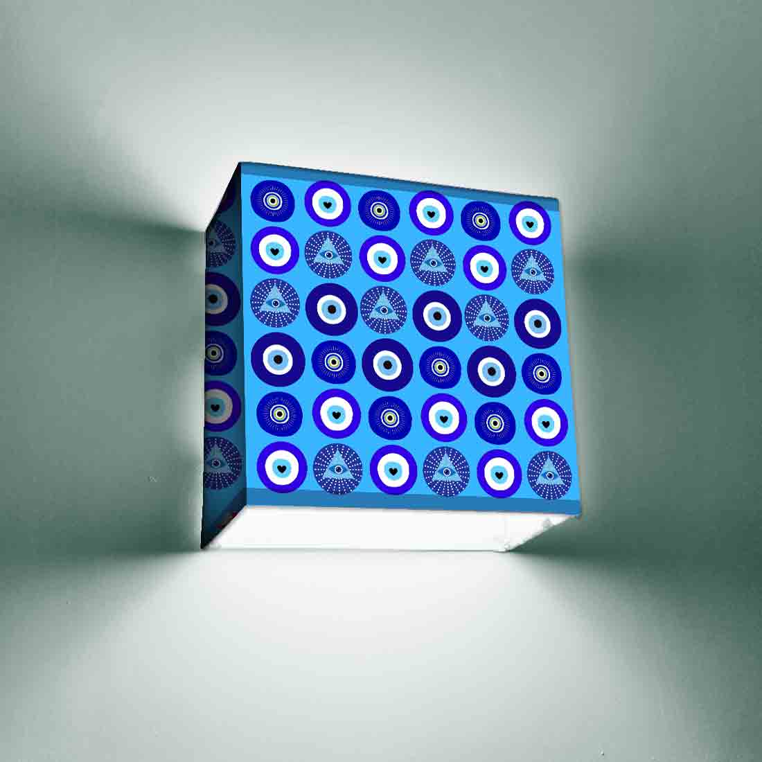 Designer Square Night Wall Lamp for Bedroom Living Room - Evil Eye Protector - Image 14