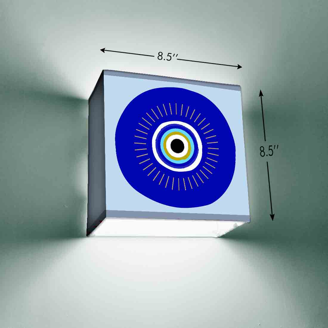 Designer Square Night Wall Lamp for Bedroom Living Room - Evil Eye Protector - Image 15