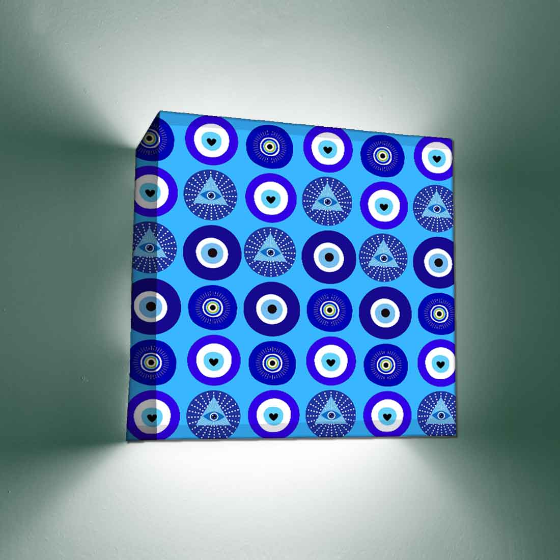 Designer Square Night Wall Lamp for Bedroom Living Room - Evil Eye Protector - Image 2