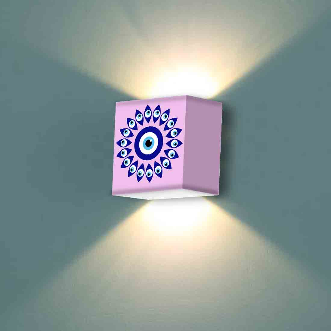 Designer Square Night Wall Lamp for Bedroom Living Room - Evil Eye Protector - Image 6