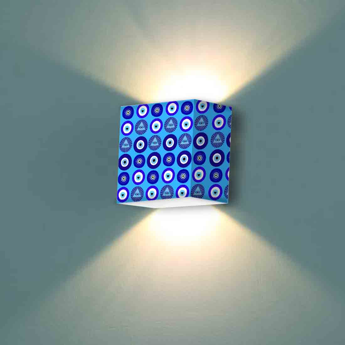 Designer Square Night Wall Lamp for Bedroom Living Room - Evil Eye Protector - Image 8