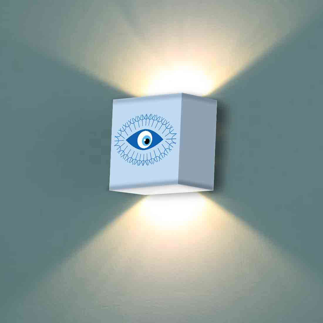 Design Square Wall Lamp for Bedroom Living Room Decor - Evil Eye Protector - Image 12