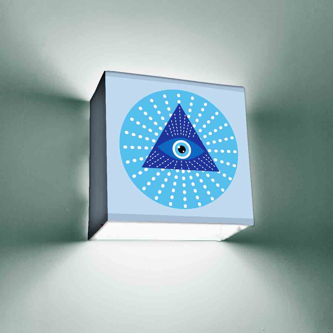 Design Square Wall Lamp for Bedroom Living Room Decor - Evil Eye Protector - Image 13