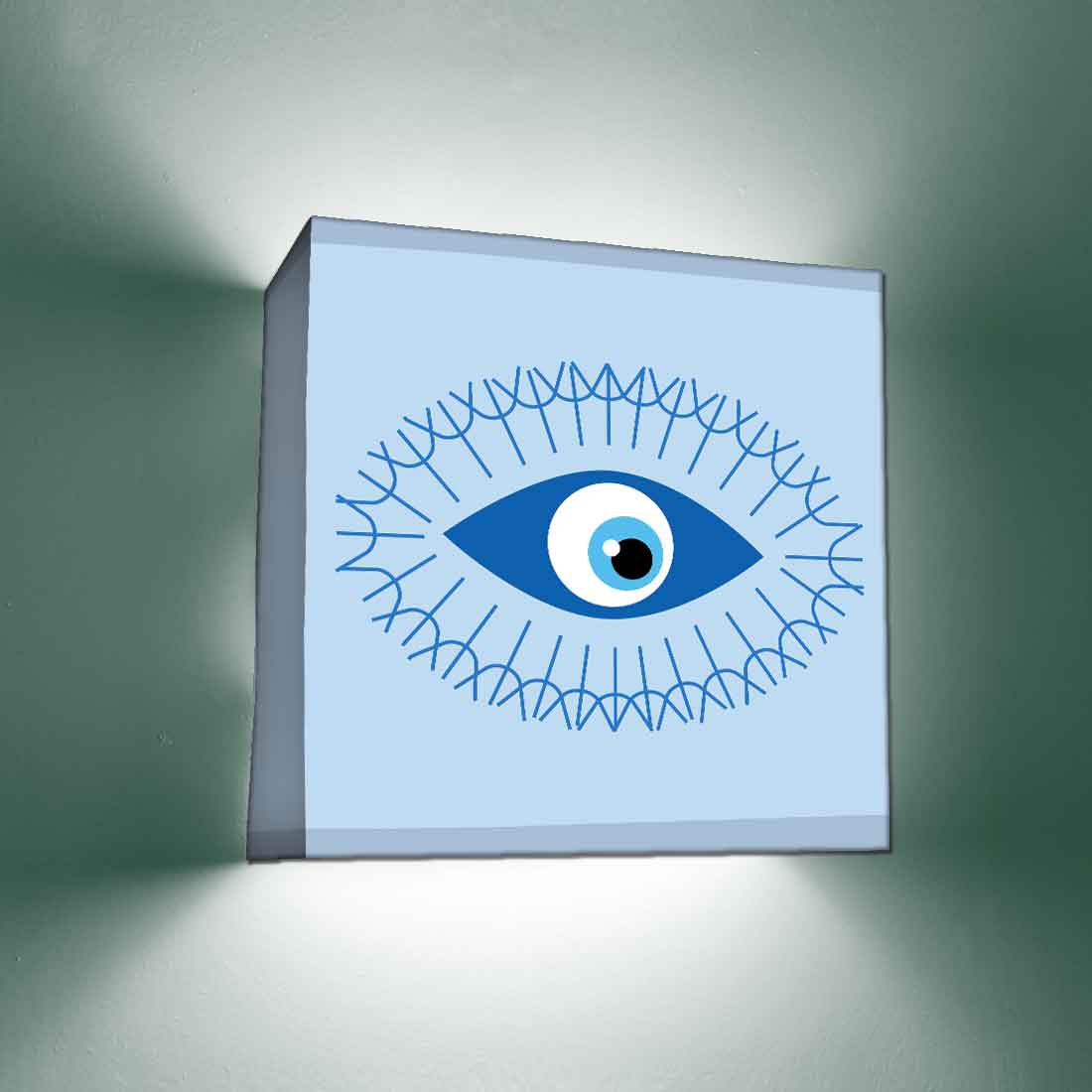 Design Square Wall Lamp for Bedroom Living Room Decor - Evil Eye Protector - Image 2