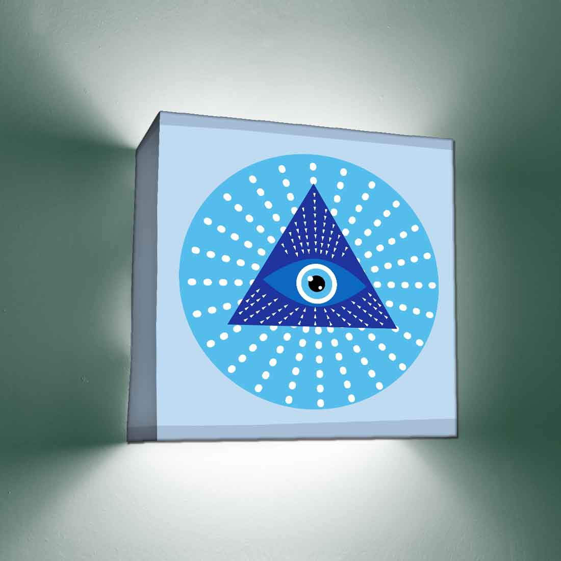 Design Square Wall Lamp for Bedroom Living Room Decor - Evil Eye Protector - Image 4