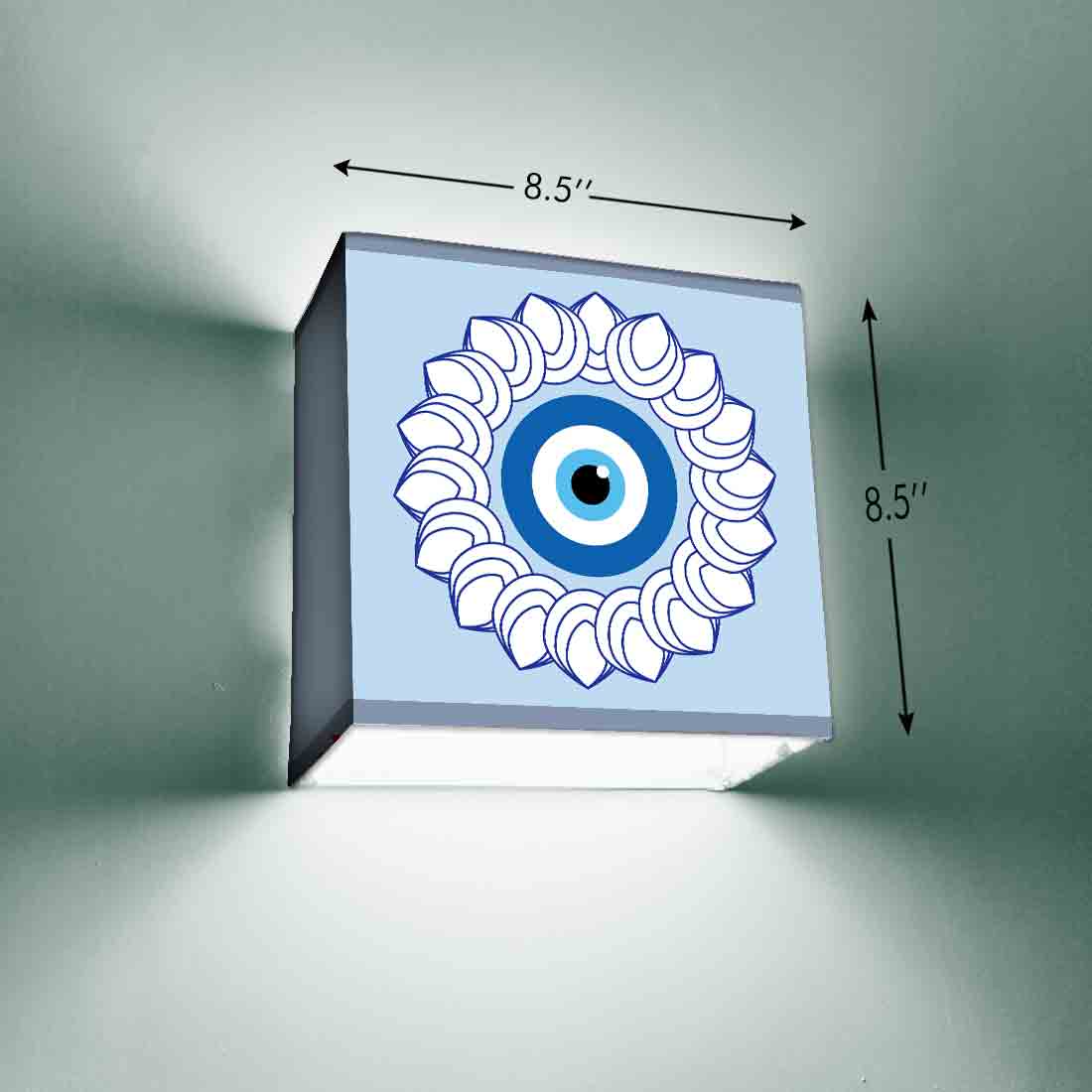 Design Square Wall Lamp for Bedroom Living Room Decor - Evil Eye Protector - Image 6