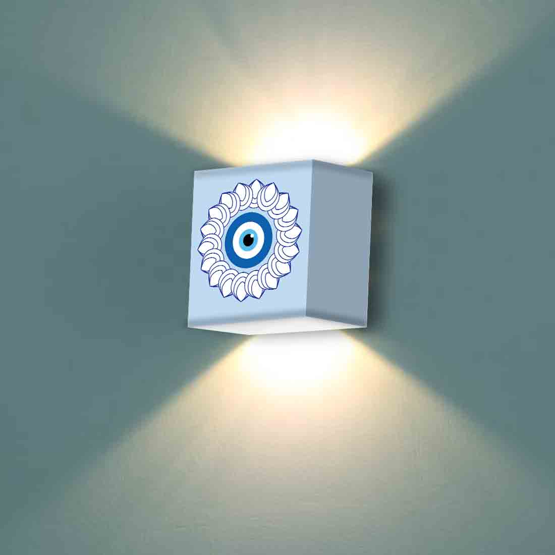Design Square Wall Lamp for Bedroom Living Room Decor - Evil Eye Protector - Image 7