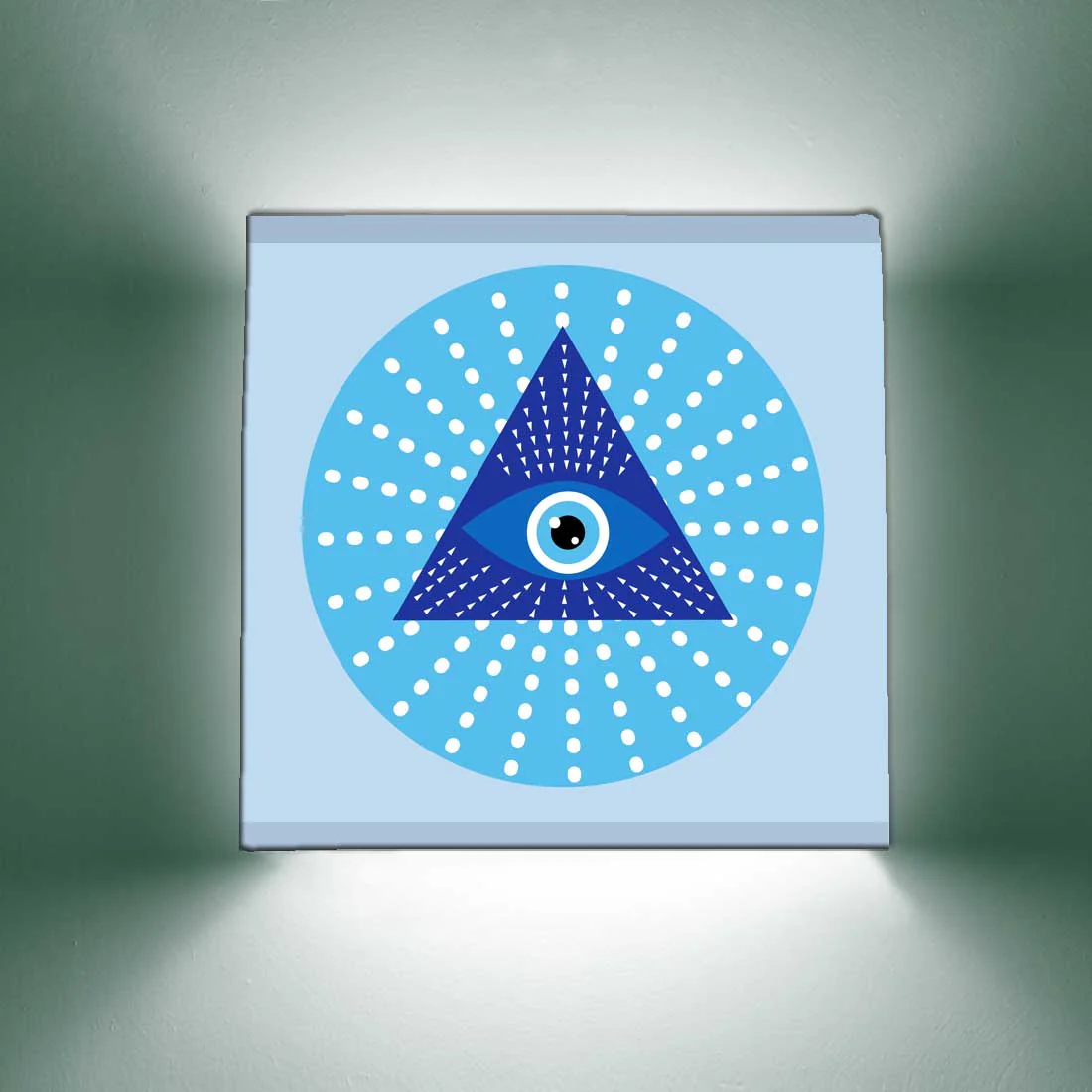 Design Square Wall Lamp for Bedroom Living Room Decor - Evil Eye Protector - Image 8