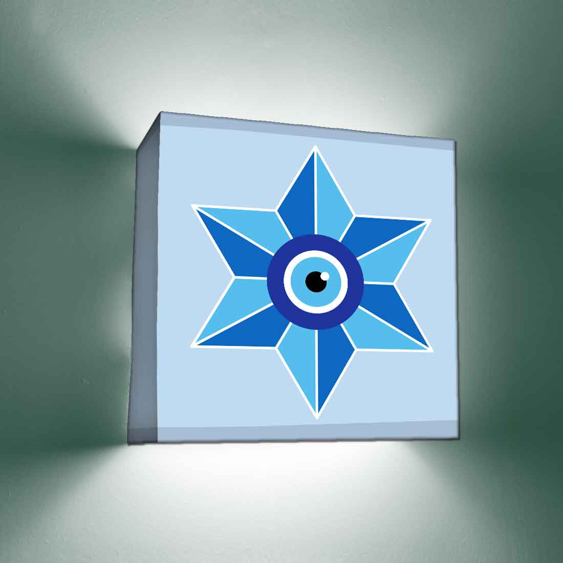 Square Wall Mount Night Lamp for Living Room Decor - Evil Eye Protector - Image 20