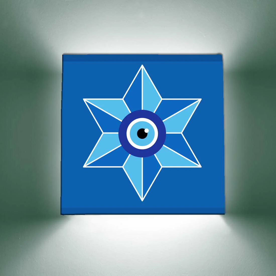Square Shape Night Wall Lamp for Living Room Kids Bedroom - Evil Eye Protector - Image 4