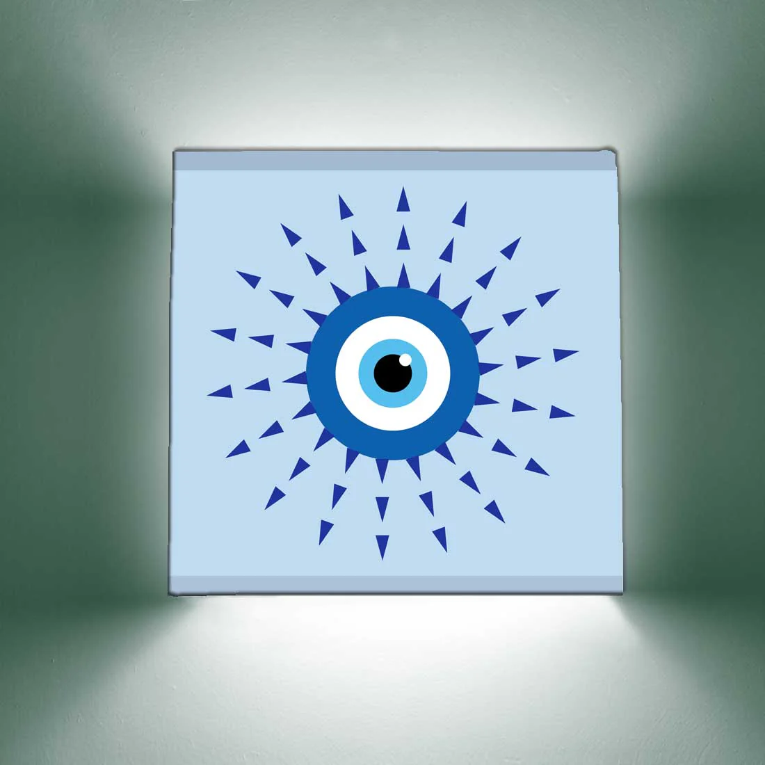 Square Shape Night Wall Lamp for Living Room Kids Bedroom - Evil Eye Protector - Image 5