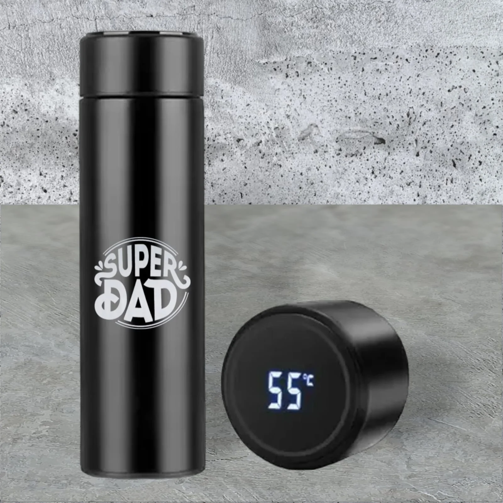 Unique Gifts for Dad Engraved Tea Coffee Flask - Super Dad - Image 2