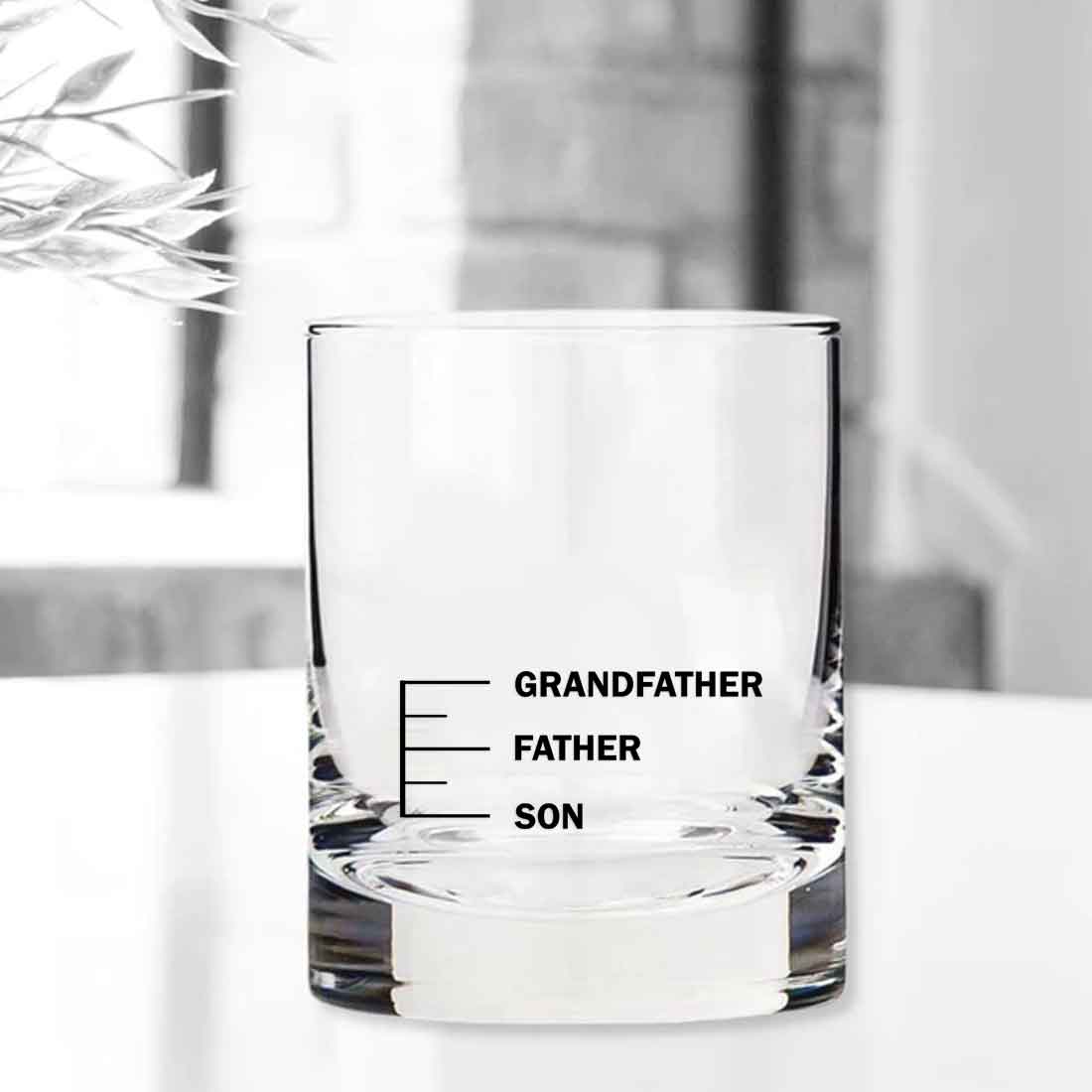 Fathers Day Presents Whiskey Glass With Measurements - Father Son - Image 7