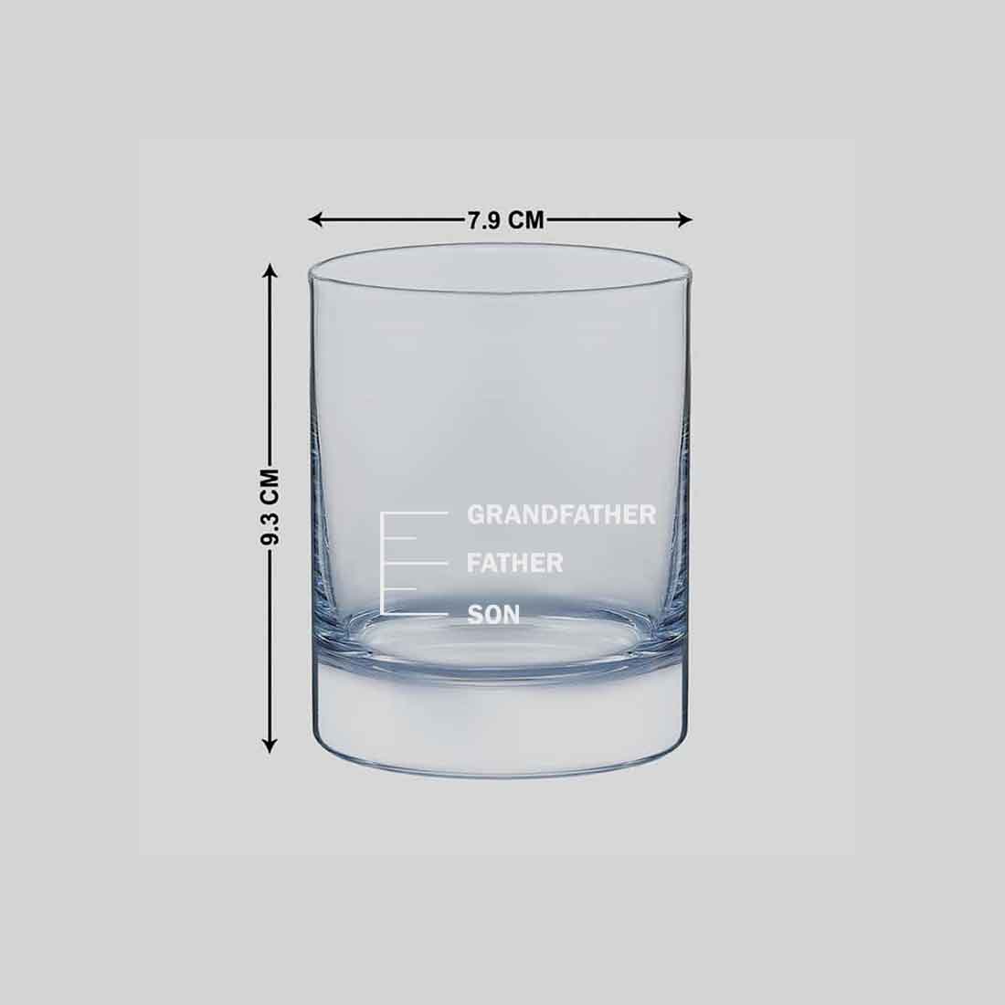 Fathers Day Presents Whiskey Glass With Measurements - Father Son - Image 8