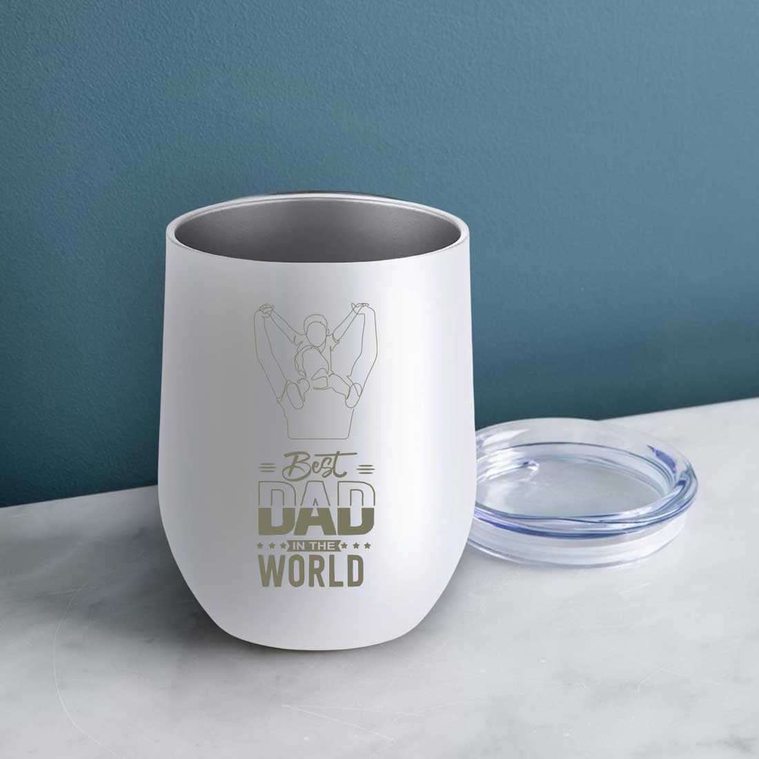 Dads Fathers Day Gifts Travel Coffee Mug Tumbler With Lid - Best Dad - Image 2